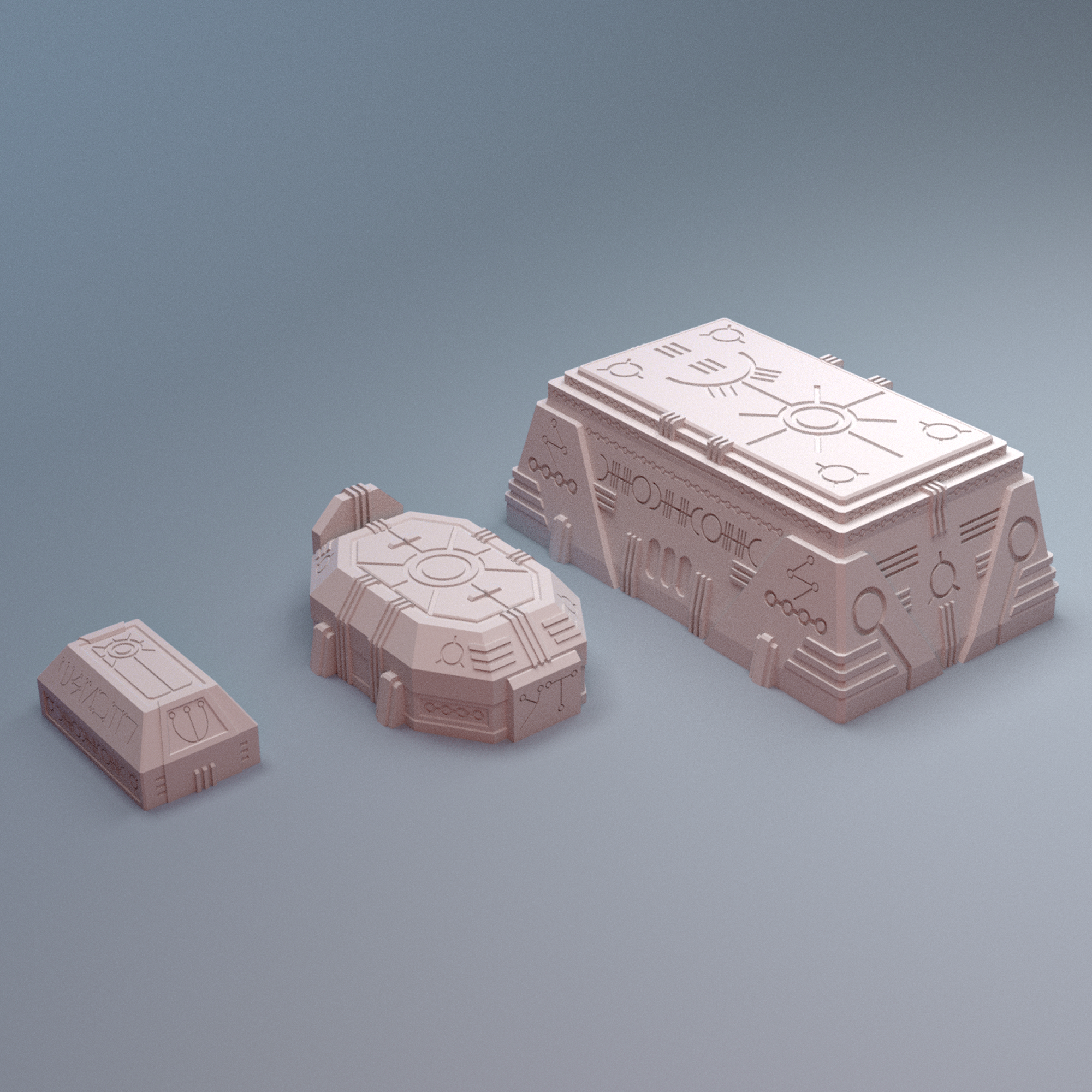 Scifi Grimdark NekroWorld Tombs